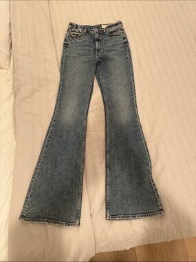 rag & bone Medium Wash Flared Jeans